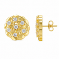 Gold Moissanite Earrings