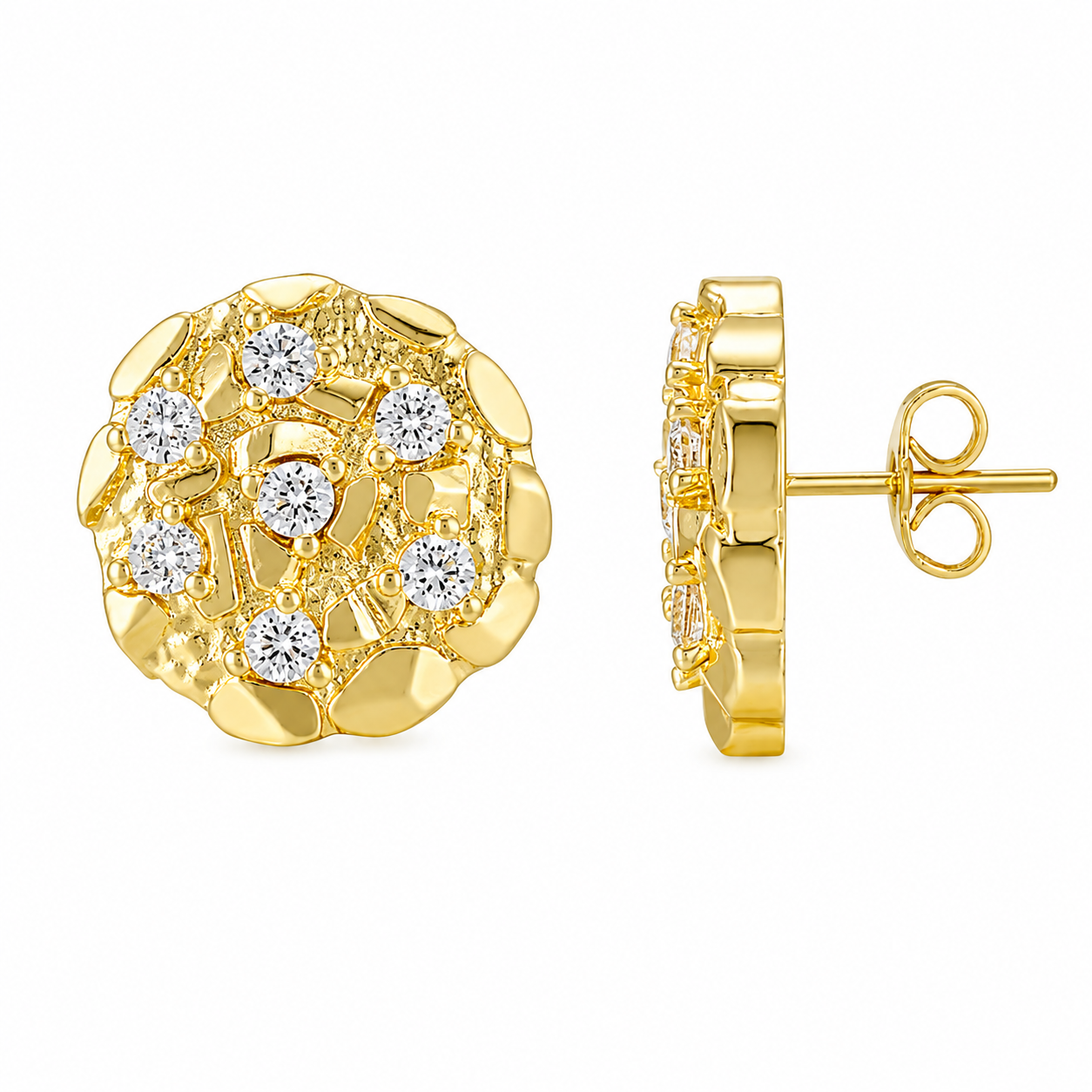 Gold Moissanite Earrings