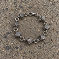 Silver Paisley Dice Bracele