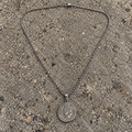 Silver Vintage Coin Pendant Necklace