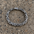 Silver Geometric Link Bracelet