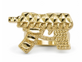 10k Nugget Uzi RIng